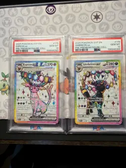 Pokemon Espeon Ex Promo 175 Umbreon Ex Promo 176 Sequential set PSA 10 Prismatic - Image 1