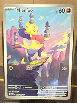 Mienfoo 133/086 SV: White Flare Pokemon - English Illustration Rare NM Holo - Image 1