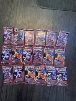 (18) Pokemon TCG Scarlet & Violet Destined Rivals Booster Pack Lot 18 Sealed - Image 1
