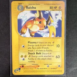 Raichu 61/165 Expedition 2002 Holo Rare 80 HP English NM/LP+ - Image 1