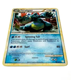 Pokemon TCG Feraligatr 20/123 HeartGold SoulSilver Rare Non Holo HGSS 2010 NM - Image 3