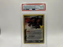 2021 POKEMON CELEBRATIONS CLASSIC COLLECTION #17 UMBREON-GOLD STAR PSA 10 - Image 1