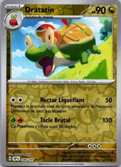 Carte Pokemon Dratatin 140/191 Reverse 2024 - Image 1