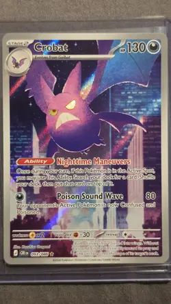 Pokemon TCG Crobat 093/086 Chilling Reign Holo Rare Stage 2 130 HP 2026 - Image 1