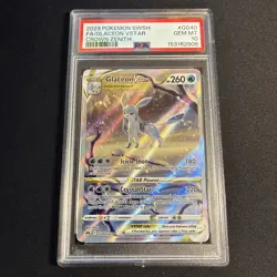 Pokemon TCG Glaceon VSTAR Crown Zenith GG40/GG70 PSA 10 Gem Mint - Image 1