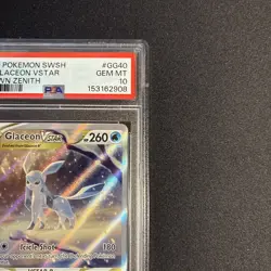 Pokemon TCG Glaceon VSTAR Crown Zenith GG40/GG70 PSA 10 Gem Mint - Image 3