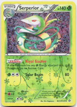 Serperior RC3/RC25 Holo Legendary Treasures: Radiant Collection Pokemon NM - Image 1