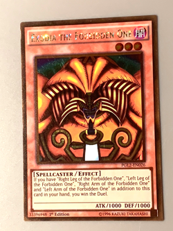 yugioh Exodia the Forbidden One PGL2-EN026 Ultra rare NEAR MINT - Image 2