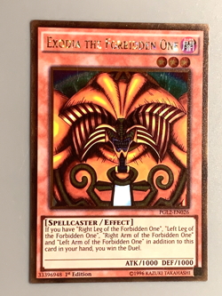 yugioh Exodia the Forbidden One PGL2-EN026 Ultra rare NEAR MINT - Image 3