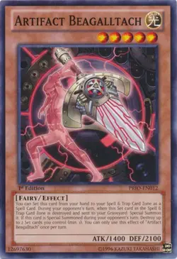 Yugioh! LP Artifact Beagalltach - PRIO-EN012 - Common - 1st Edition Lightly Play - Image 1