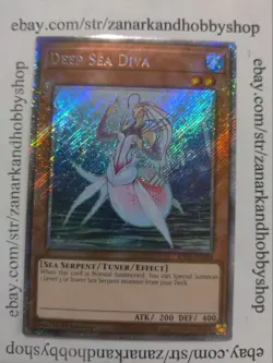 YuGiOh Deep Sea Diva RA03-EN004 Platinum Secret Rare - Image 1