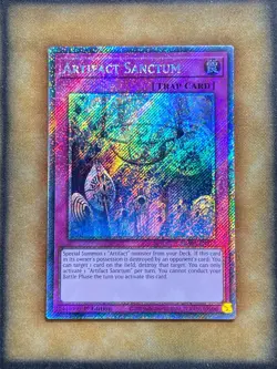 Yugioh Artifact Sanctum RA04-EN217 Platinum Secret Rare 1st Ed NM - Image 1
