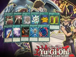YUGI MOTO DUELIST KINGDOM DARK MAGICIAN MIRROR FORCE GAIA DRAGON YUGIOH DECK - Image 3