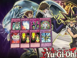 YUGI MOTO DUELIST KINGDOM DARK MAGICIAN MIRROR FORCE GAIA DRAGON YUGIOH DECK - Image 4