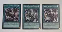 Triple Tactics Thrust x3 Secret Rare CH01-EN030 The Chronicles Deck Yugioh - Image 1