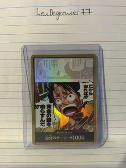 ONE PIECE JAPANESE DON!! Monkey D. Luffy GOLD OP15 - Image 1