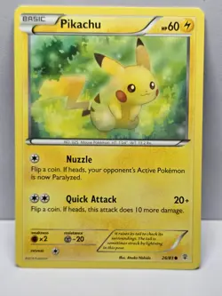 Pokemon Card Pikachu Common Generations 26/83 - Image 1