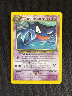 Pokemon Card Neo Destiny Dark Haunter 36/105 Uncommon NM - Image 1