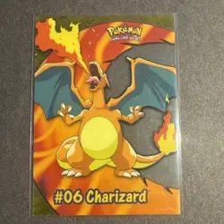 CHARIZARD PC3 Topps 2000 Pokemon TV Animation clear card LP - Image 1