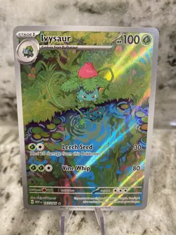 Pokemon TCG Ivysaur Scarlet Violet-151 Holo Card 167/165 IR English - Image 1