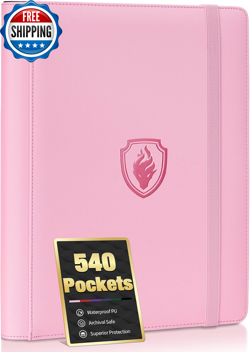Premium 9 Pocket Card Binder for 540 Cards PU Cover Trading Card Binder... - Image 1