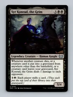 Syr Konrad, the Grim Commander: Duskmourn: House of Horror Non-Foil MTG NM - Image 1
