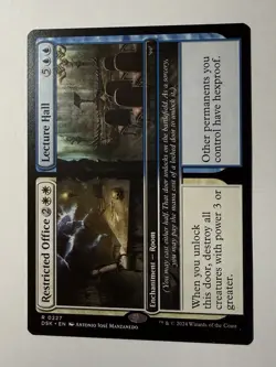 x1 Restricted Office // Lecture Hall DSK Duskmourn MTG 227 RARE M/NM 1x - Image 1