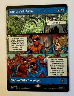 x1 The Clone Saga - Borderless R MTG Marvel's Spider-Man M/NM, English - Image 1