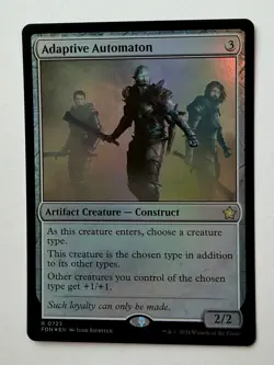 Adaptive Automaton [Foundations] Foil Near Mint FDN MTG Magic - Image 1