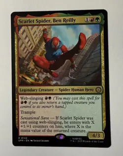 x1 Scarlet Spider, Ben Reilly R MTG Marvel's Spider-Man M/NM, English - Image 1
