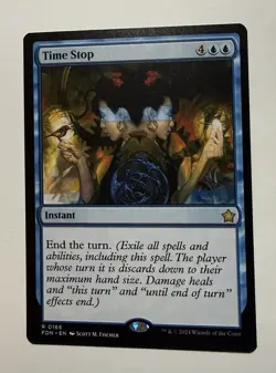 Time Stop Foundations Regular - NM #166 MTG FDN Magic The Gathering - Image 1