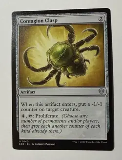 Contagion Clasp 140 NM Lorwyn Eclipsed Commander MTG - Image 1