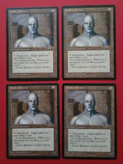 Magic the Gathering MTG Alliances SOLDEVI SENTRY (Close Up) X 4 LP/EX C 1996! - Image 1
