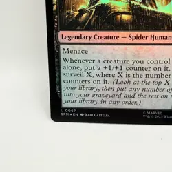 Spider-Man Noir 0067 Foil Marvel Secret Lair MTG Magic Black Legendary Creature - Image 5