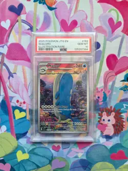 2025 POKEMON JTG EN-JOURNEY TOGETHER ILLUSTRATION RARE #162 WAILORD PSA 10 - Image 1