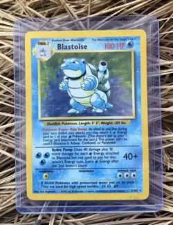 Pokemon Blastoise 2/102 Base Set Holo Rare WOTC Vintage MP - Image 1