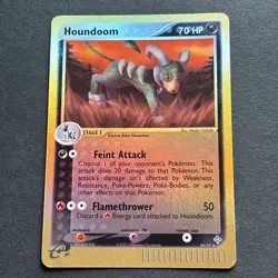 Pokemon Houndoom Reverse Holo Rare 2003 EX Dragon 34/97 E-Reader NM/ MINT - Image 2