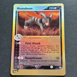 Pokemon Houndoom Reverse Holo Rare 2003 EX Dragon 34/97 E-Reader NM/ MINT - Image 3