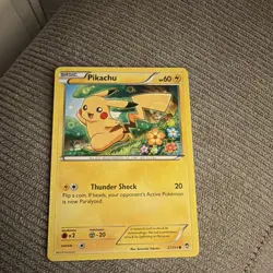 Nintendo Pokemon TCG Pikachu 27/111 XY Common Regular 60 HP English 2014 - Image 1