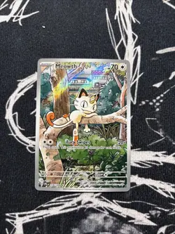 Pokemon Meowth Illustration Rare Holo Me02: Phantasmal Flames 106/094 NM - Image 1