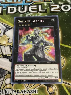 Near Mint Yugioh Gallant Granite MP20-EN167 Prismatic Secret Rare 1st Edition - Image 1