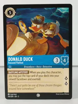 Donald Duck - Focused Flatfoot - Shimmering Skies #155 - LORCANA - singles - Image 1