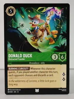 Donald Duck - Distracted Traveler - Wilds Unknown #84 - LORCANA - NM - singles - Image 1
