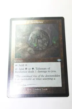 MTG Talisman of Resilience x1-Foil Etched-Modern Horizons 1 Timeshifts-Lightly P - Image 1