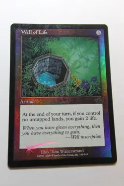 MTG Well of Life x1-Foil -Prophecy-Lightly Played - Image 1