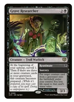 1x MTG Grave Researcher - Strixhaven Rare! NM Mint! - Image 1