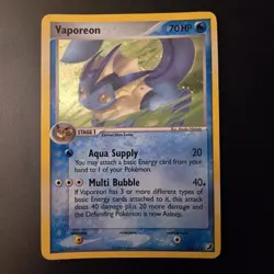 Vaporeon Holo 19/115 Pokemon Card TCG Unseen Forces - Image 1