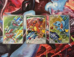 Pokemon First Partner Illustration Collection Series 1 Kanto Gen 1 Starter Set - Image 1