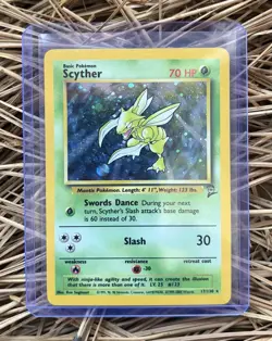 Pokemon TCG Base Set 2 #17/130 Scyther Holo Rare - Image 1