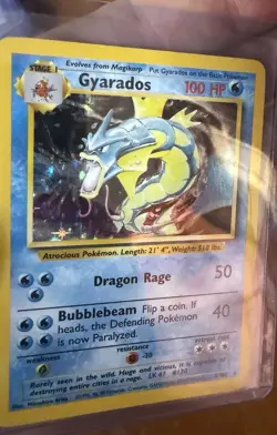 Pokemon TCG Base Set Gyarados 6/102 Holo English - Image 3